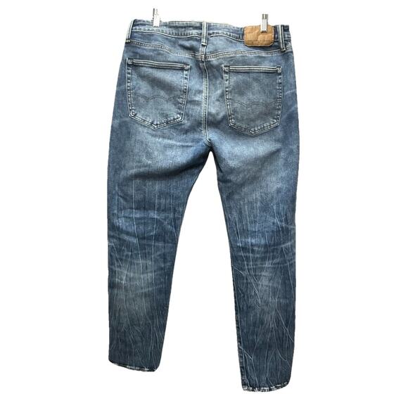 American Eagle Next Level Airflex Slim Mens Denim Blue Jeans Size 34x32 Med Wash - Picture 3 of 7